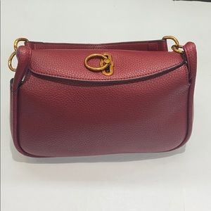 Red shoulder bag